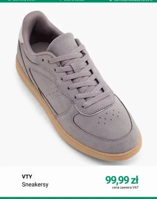 Sneakersy VTY promocja w Deichmann