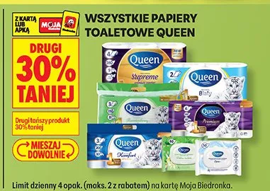 Papiery toaletowe Queen promocja w Biedronka