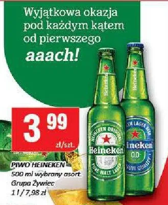 Piwo Heineken promocja w Chorten