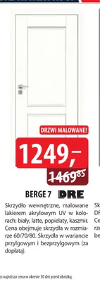 Skrzydło wewnętrzne Berge 7 Dre promocja w Dobre Dla Domu