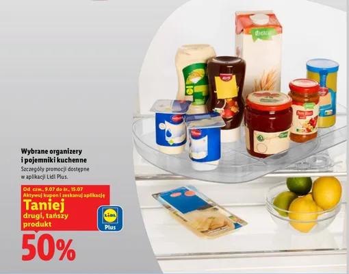 Organizery i pojemniki kuchenne promocja w Lidl