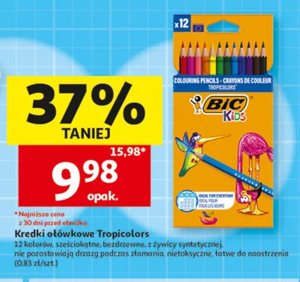Kredki ołówkowe Tropicolors BIC Kids promocja w Auchan