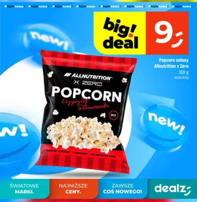 Popcorn solony Allnutrition x Zero promocja w Dealz