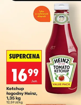 Ketchup łagodny promocja w Biedronka