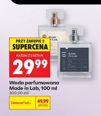 Woda perfumowana Made in Lab promocja w Biedronka