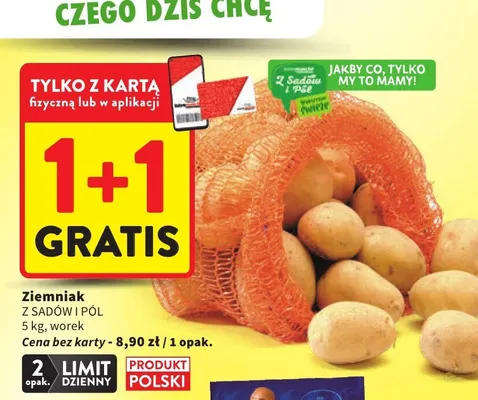 Ziemniak z sadów i pól promocja w Intermarche