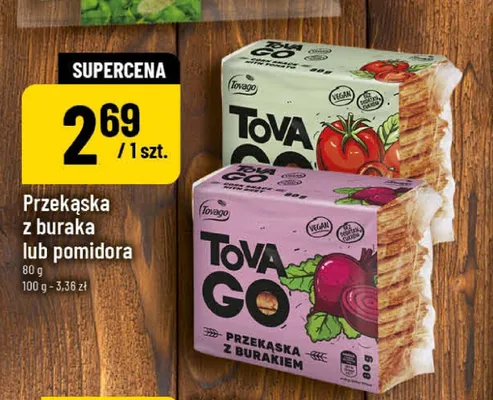 Przekąska z pomidora TOVA GO promocja w POLOmarket