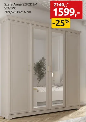 Szafa Anga SZF2D2M promocja w Black Red White