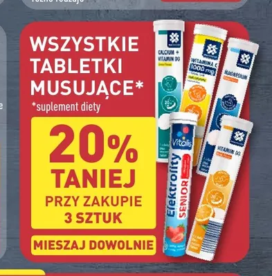 Tabletki musujące promocja w Aldi