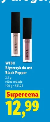 Błyszczyk do ust Black Pepper Wibo promocja w Lidl