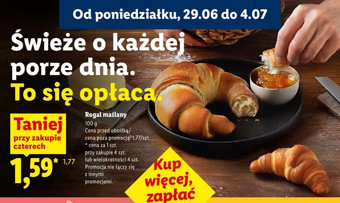 Rogal maślany promocja w Lidl