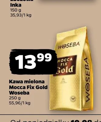 Kawa mielona Mocca Fix Gold Woseba promocja w Netto
