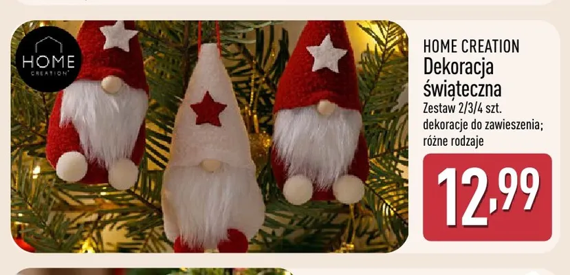 Dekoracja świąteczna Home Creation promocja w Aldi