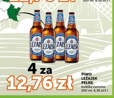 Piwo Leżajsk Pełne 4-pak 500 ml promocja w Euro Sklep
