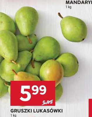 Gruszki Lukasówki promocja w Stokrotka