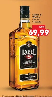 Whisky Label 5 Classic Black promocja w Kaufland