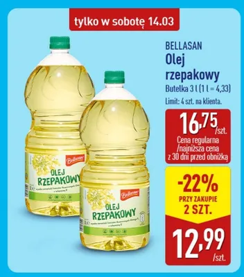 Olej rzepakowy promocja w Aldi