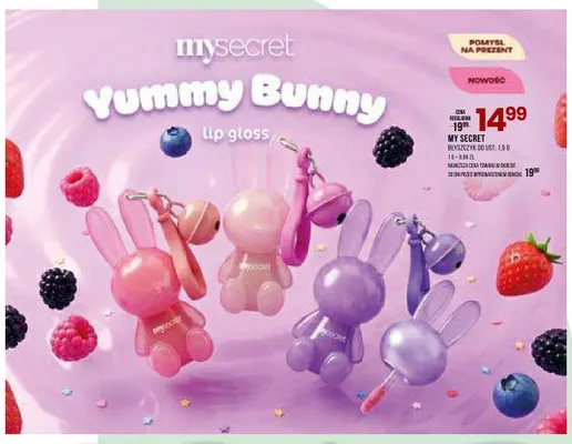 Błyszczyk do ust My Secret Yummy Bunny promocja w Drogerie Natura
