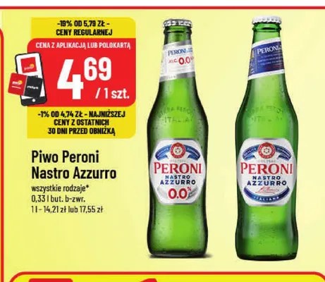 Piwo Peroni Nastro Azzurro promocja w POLOmarket