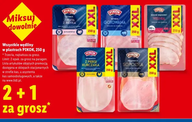 Polędwica z piersi kurczaka w plastrach XXL PIKOK promocja w Lidl