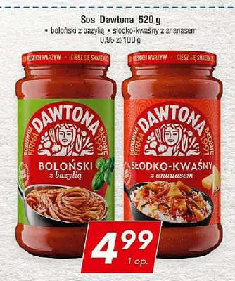 Sos Dawtona boloński z bazylią promocja w LEWIATAN