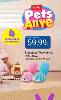 Biegająca wiewiórka Pets Alive promocja w Smyk