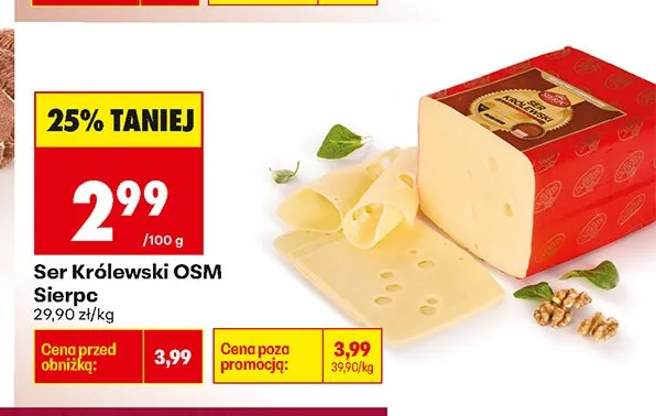 Ser Królewski OSM Sierpc promocja w Biedronka