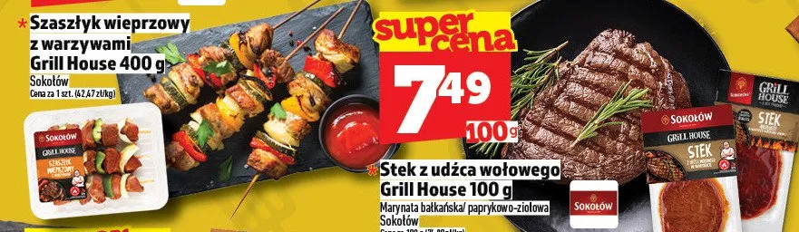 Stek z udźca wołowego Grill House promocja w TOPAZ