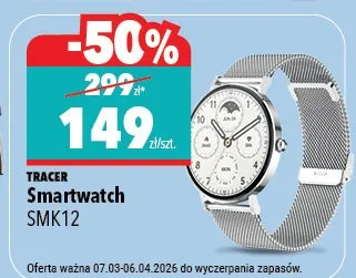 Smartwatch SMK12 Tracer promocja w Biedronka Home