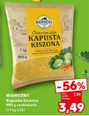 Kapusta kiszona Wawożny promocja w Kaufland