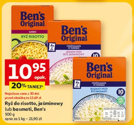 Ryż do risotto, jaśminowy lub basmati promocja w Auchan