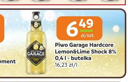 Piwo Garage Hardcore Lemon&Lime Shock promocja w Gama
