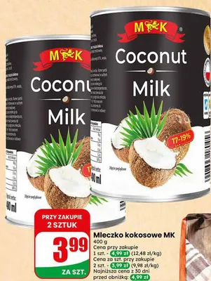 Mleczko kokosowe MK promocja w Dino