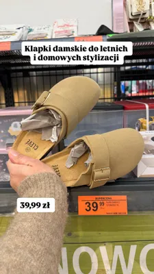 Klapki damskie promocja w Biedronka