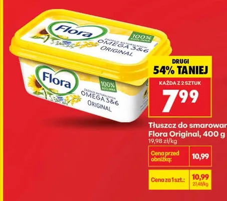 Tłuszcz do smarowania Flora Original promocja w Biedronka