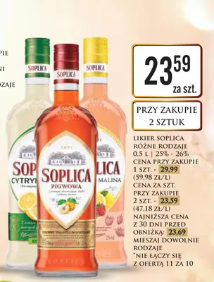 Likier Soplica Pigwowa promocja w Dino