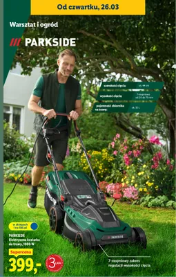 Elektryczna kosiarka do trawy, 1800 W promocja w Lidl