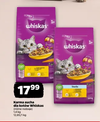 Karma sucha dla kotów Sterile z kurczakiem Whiskas promocja w Netto