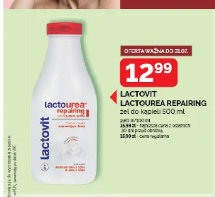 Żel do kąpieli Lactovit Lactourea Repairing promocja w Ziko Dermo