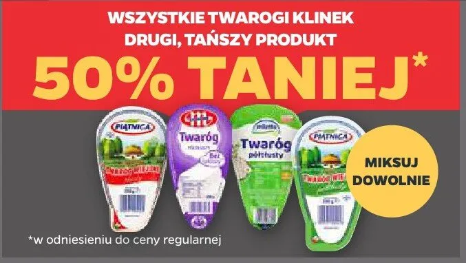 Twaróg Klinek promocja w Netto