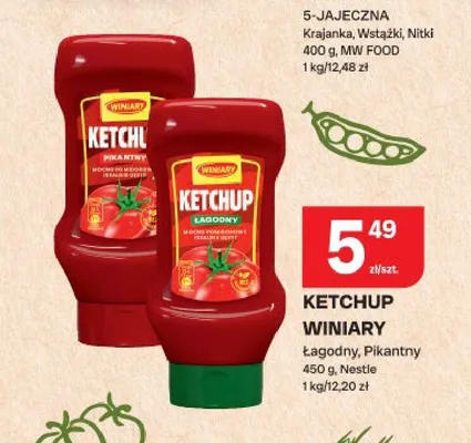 Ketchup Winiary Łagodny promocja w Chorten