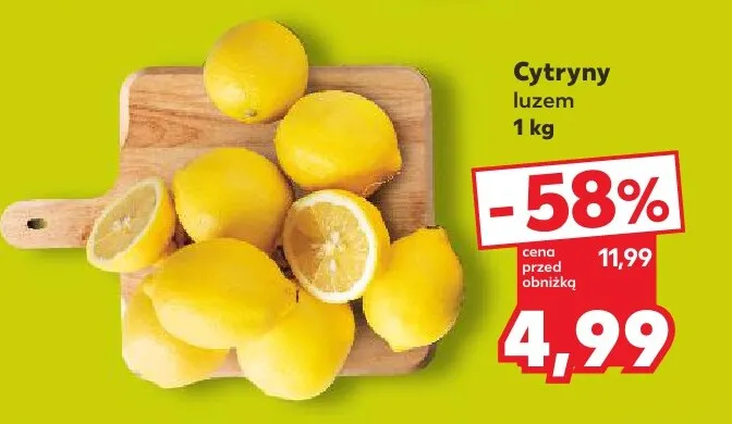 Cytryny luzem promocja w Kaufland