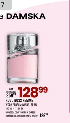 Woda perfumowana Hugo Boss Femme promocja w Drogerie Natura