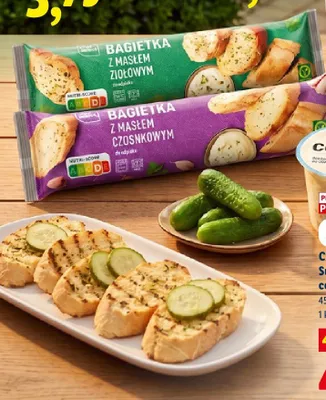 Bagietka do odpieku Chef Select z masłem czosnkowym promocja w Lidl