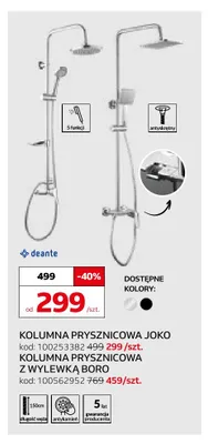 Kolumna prysznicowa Deante Joko promocja w Komfort