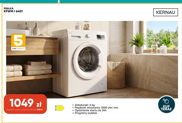 Pralka Kernau Kfwm I 6401 promocja w Max Elektro
