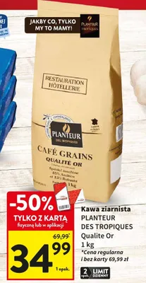 Kawa ziarnista Des Tropiques Qualite Or promocja w Intermarche