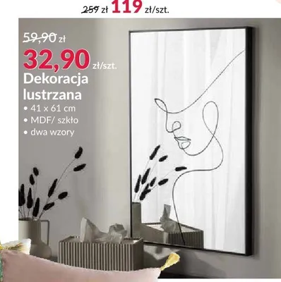 Dekoracja lustrzana promocja w Salony Agata