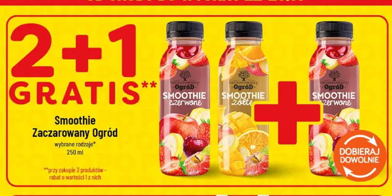 Smoothie czerwone Zaczarowany Ogród promocja w POLOmarket