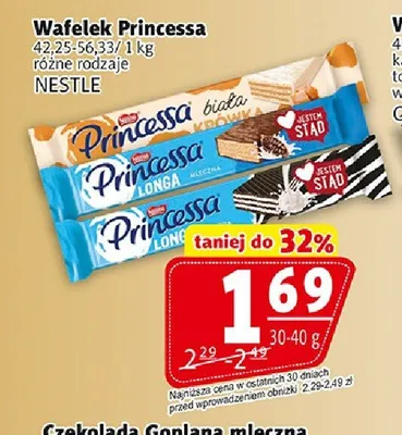 Wafelek Princessa biała promocja w Prim Market
